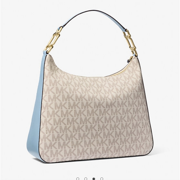 Laney Large Signature Logo Hobo Shoulder Bag - Picture 1 of 5